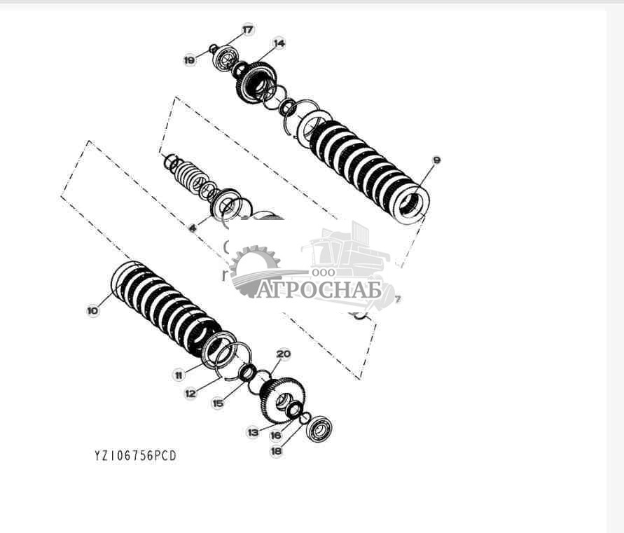 YZ106756 Узел третьей ступени 